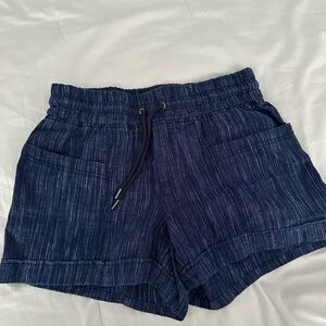 Navy Athleisure Shorts